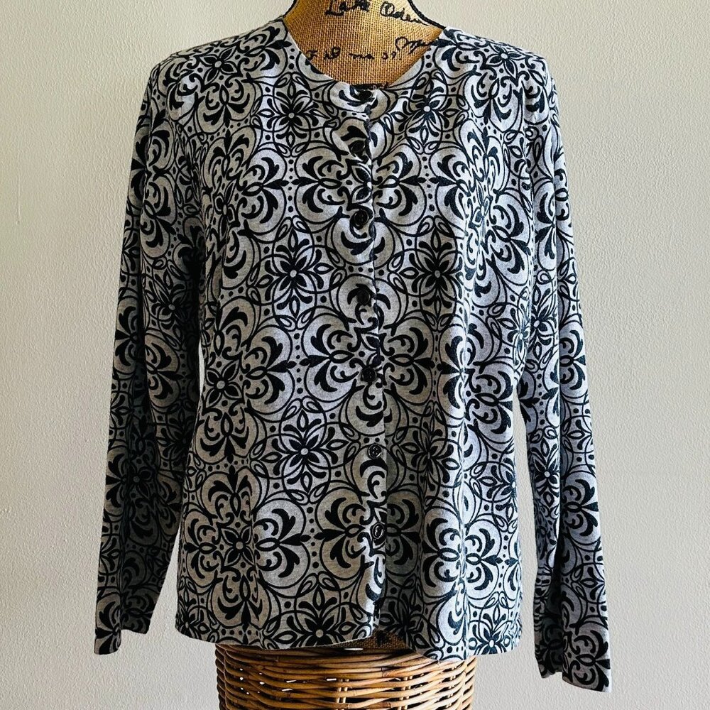 Foxcroft large floral patterned Cardigan